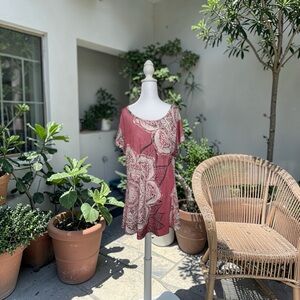 Lily by Firmiana Pink Floral Tunic